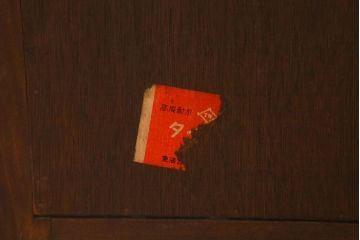 アンティーク家具　大正ロマン　大正昭和初期　上手物!洋館で使われていたシックなコーナーキャビネット(収納棚)(R-039232)