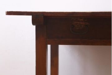 アンティーク家具　和製アンティーク　大正期　古びた質感が味わい深いデスク(平机)(R-039233)
