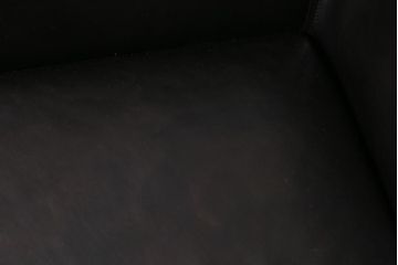 ヴィンテージ家具　北欧ビンテージ　デンマーク　オーク無垢材・本革　シンプルモダンな3人掛けソファ(三人掛けソファ、トリプルソファ)(R-039234)