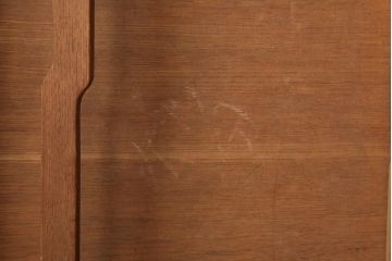 アンティーク家具　大正期　栓材　挽き物の脚が目を惹くレトロな佇まいの角ちゃぶ台(折りたたみテーブル、座卓、ローテーブル)(R-039235)