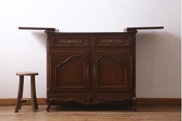 中古　アメリカ製　センチュリー社(CENTURY)　天板拡張式　サイドキャビネット　(R-039237)