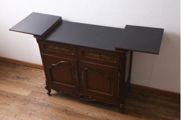 中古　アメリカ製　センチュリー社(CENTURY)　天板拡張式　サイドキャビネット　(R-039237)