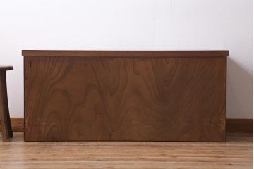 中古　伝統工芸　岩谷堂箪笥　天板リメイク・極厚栗無垢材　重厚かつ上品な佇まいのローチェスト(テレビボード、引き出し、ローボード)(R-039238)