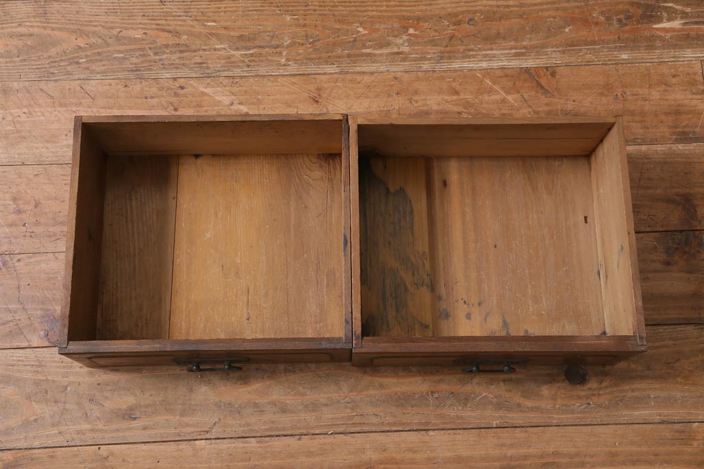 アンティーク家具　和製アンティーク　大正期　月見うさぎが愛らしい本棚(収納棚、ブックシェルフ、ウッドシェルフ)(R-039239)