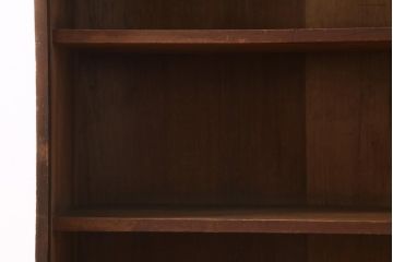 アンティーク家具　和製アンティーク　大正期　月見うさぎが愛らしい本棚(収納棚、ブックシェルフ、ウッドシェルフ)(R-039239)