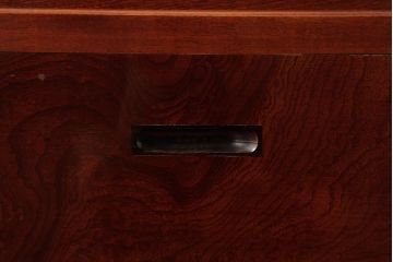 アンティーク雑貨　指物家具　昭和初期　ケヤキ玉杢材　銅壺(銅壷)付き 上手物!和の風情を堪能できる角火鉢(手あぶり、箱火鉢)(R-039253)