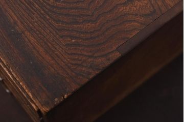 アンティーク家具　和製アンティーク　大正昭和初期　仕切り付きのコンパクトな小引き出し(卓上収納、小物収納)(R-039255)