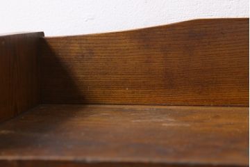 アンティーク家具　和製アンティーク　昭和初期　栓材　鳥の透かし彫りが趣ある本箱(ブックケース、収納棚)(R-039261)