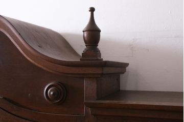 ビンテージ家具　ジャパンビンテージ　ナラ材　激レア!特注品　神戸の洋館で使われていたキャビネット(収納棚、戸棚、飾り棚)(R-039264)