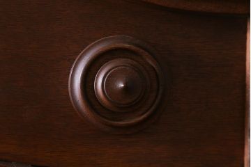 ビンテージ家具　ジャパンビンテージ　ナラ材　激レア!特注品　神戸の洋館で使われていたキャビネット(収納棚、戸棚、飾り棚)(R-039264)