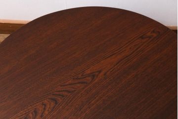 アンティーク家具　和製アンティーク　大正昭和初期　栓材　上手物!上品な挽き物加工の脚が魅力な丸テーブル(座卓、ローテーブル)(R-039265)