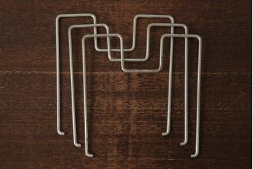 レトロ雑貨　和製ビンテージ　昭和中期　ナラ材　レトロな雰囲気漂う本立て(ブックエンド)(R-039268)