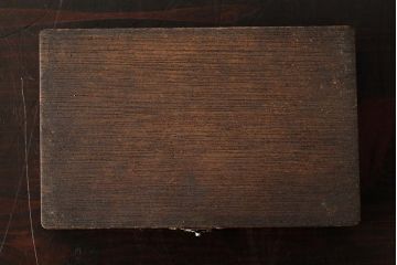 アンティーク雑貨　和製アンティーク　昭和初期　古びた木の味わいが魅力的な小物収納箱(木箱、小箱)(R-039269)