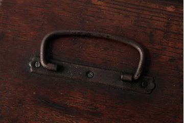 アンティーク雑貨　和製アンティーク　昭和初期　時代の味を感じさせる木箱(小箱、小物収納箱)(R-039270)