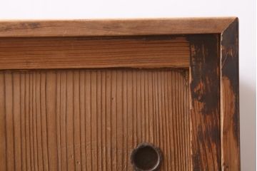 アンティーク家具　和製アンティーク　大正期　味わい深い佇まいの戸棚(収納棚)(R-039274)