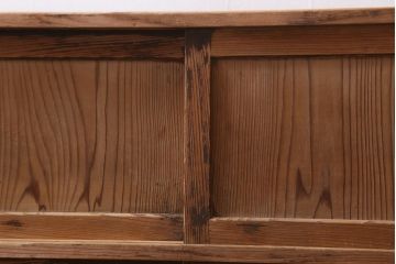 アンティーク家具　和製アンティーク　大正期　味わい深い佇まいの戸棚(収納棚)(R-039274)