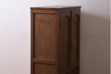 アンティーク家具　和製アンティーク　昭和初期　レトロな佇まいの本箱(ブックケース、収納棚、戸棚、キャビネット)(R-039275)