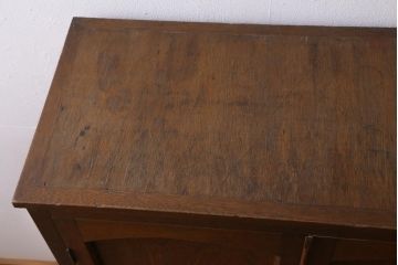 アンティーク家具　和製アンティーク　昭和初期　レトロな佇まいの本箱(ブックケース、収納棚、戸棚、キャビネット)(R-039275)