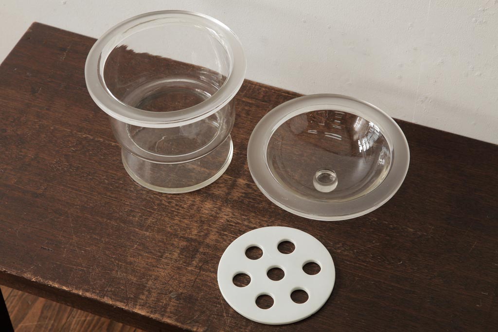 デシケーター　乾燥瓶　実験器具　ガラス瓶　古道具　アンティーク　昭和レトロ　未 公式】アンティーク家具ラフジュ工房商品詳細ページアンティーク