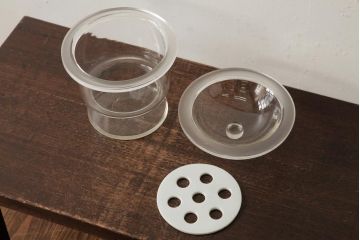 アンティーク雑貨　昭和レトロ　和製アンティーク　個性的な空間作りにおすすめのデシケーター(乾燥ビン・ガラス瓶)(R-039279)