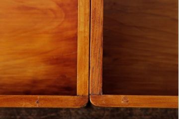 アンティーク雑貨　古民具　大正昭和初期　外箱付き　春慶塗が美しい重箱(お重)(R-039281)