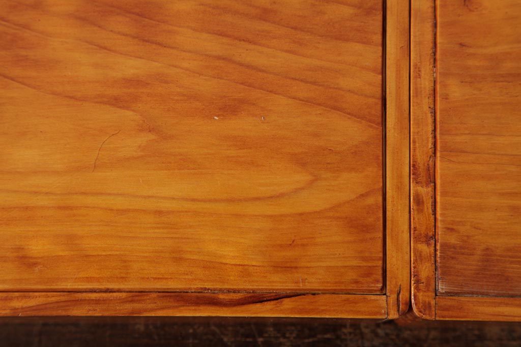 アンティーク雑貨　古民具　大正昭和初期　外箱付き　春慶塗が美しい重箱(お重)(R-039281)