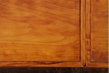 アンティーク雑貨　古民具　大正昭和初期　外箱付き　春慶塗が美しい重箱(お重)(R-039281)