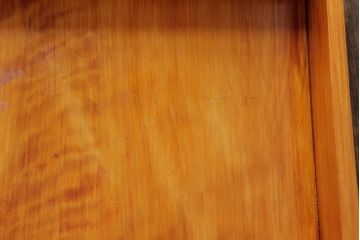 アンティーク雑貨　古民具　大正昭和初期　外箱付き　春慶塗が美しい重箱(お重)(R-039281)