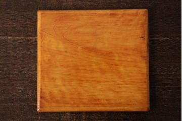 アンティーク雑貨　古民具　大正昭和初期　外箱付き　春慶塗が美しい重箱(お重)(R-039281)