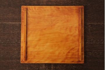 アンティーク雑貨　古民具　大正昭和初期　外箱付き　春慶塗が美しい重箱(お重)(R-039281)