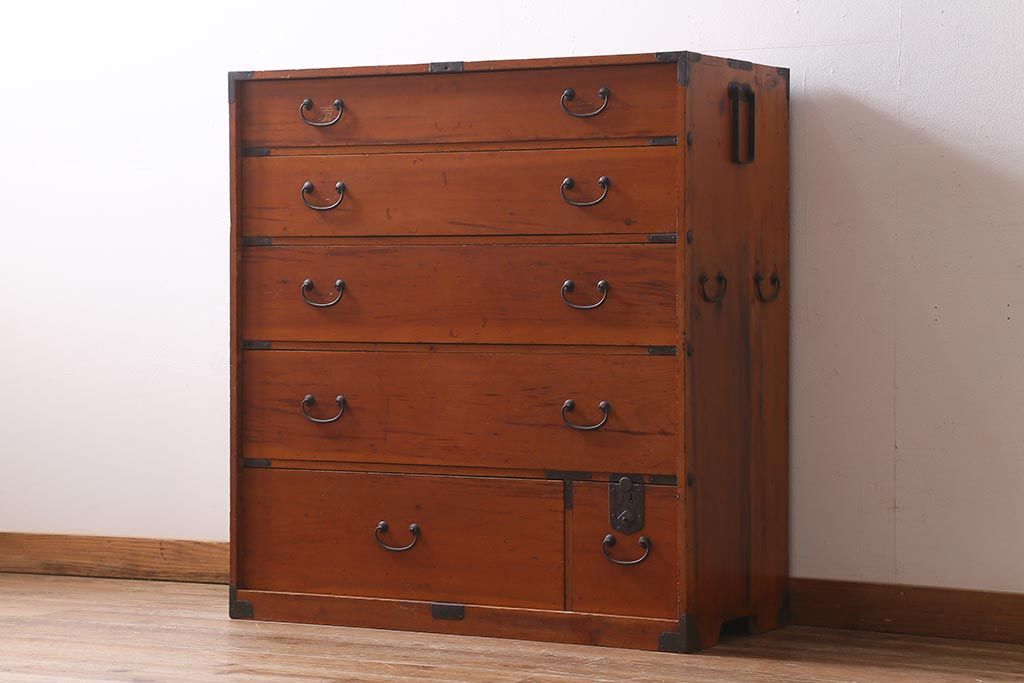 m*o様 【稀少品】 飛騨高山 春慶塗 高級 和箪笥 チェスト 昭和レトロ アン