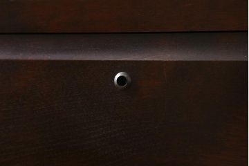 中古　北海道民芸家具　リメイク　落ち着いた色味が素敵な5段チェスト(タンス、引き出し)(R-039285)