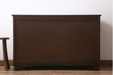 中古　北海道民芸家具　リメイク　シックな印象のローボード(収納棚、リビングボード、テレビ台、テレビボード)(R-039289)