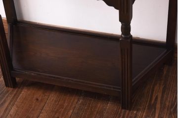 ヴィンテージ家具　イギリスビンテージ　壁に華を添える引き出し付きコンソールテーブル(サイドテーブル)(R-039293)