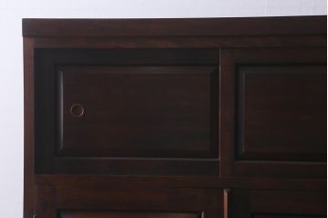 中古　松本民芸家具　着物も洋服も収納できるD型和タンス(箪笥、チェスト)(定価約54万円)(R-039303)