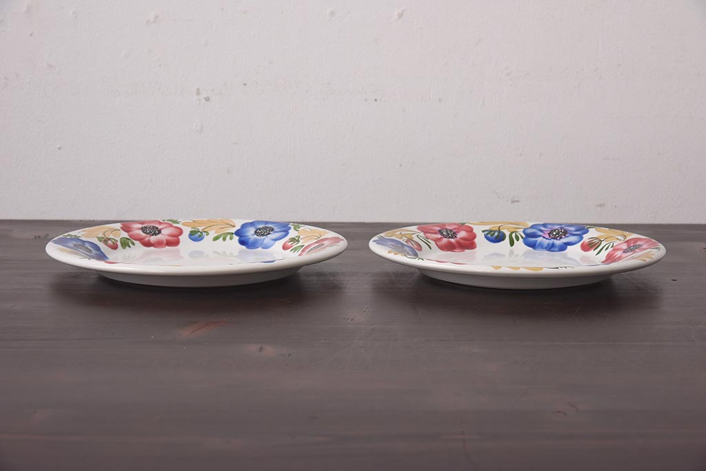 リチャードジノリ（オールドジノリ）MONDOVI 20.5㎝皿 4枚セット 公式】アンティーク家具ラフジュ工房商品詳細ページイタリア