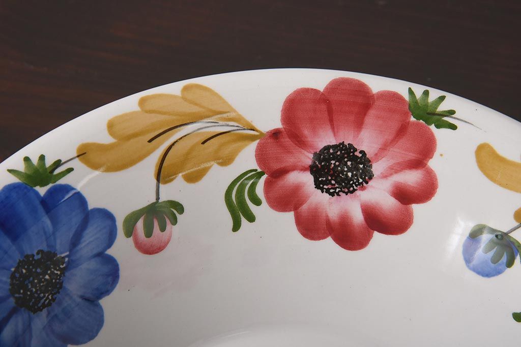 イタリアビンテージ　Richard Ginori(リチャードジノリ)　MONDOVI　プレート4枚セット(皿、洋食器)(R-039305)