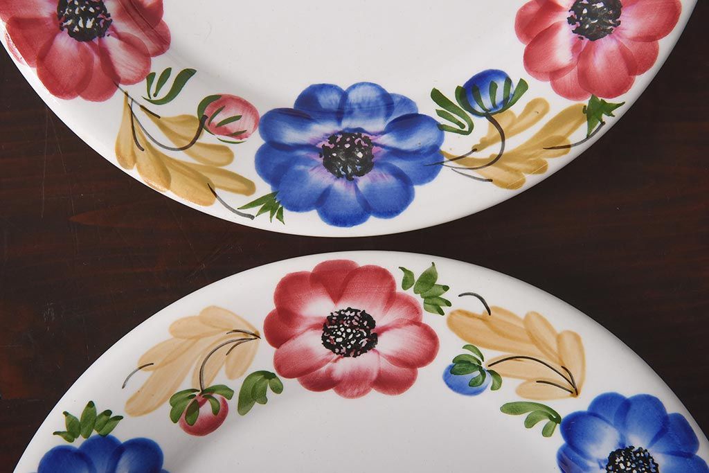 リチャードジノリ（オールドジノリ）MONDOVI 20.5㎝皿 4枚セット 公式】アンティーク家具ラフジュ工房商品詳細ページイタリア