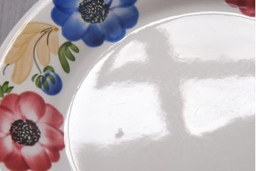 イタリアビンテージ　Richard Ginori(リチャードジノリ)　MONDOVI　プレート4枚セット(皿、洋食器)(R-039305)