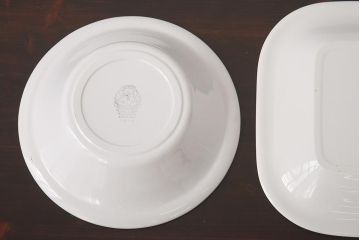 イタリアビンテージ　Richard Ginori(リチャードジノリ)　MONDOVI　プレート4枚セット(皿、洋食器)(R-039305)