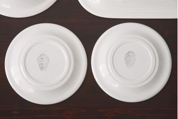 イタリアビンテージ　Richard Ginori(リチャードジノリ)　MONDOVI　プレート4枚セット(皿、洋食器)(R-039305)