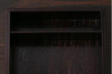 アンティーク雑貨　和製アンティーク　波千鳥　唐木小箱(小物入れ、木箱)(R-039309)