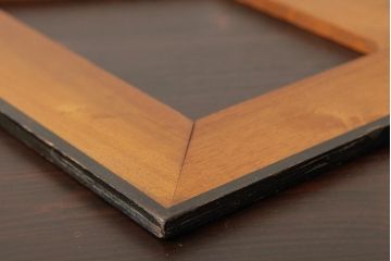 アンティーク雑貨　昭和レトロ　レア　大きなサイズの木製三角定規2点セット(ディスプレイ雑貨)(R-039312)