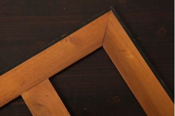 アンティーク雑貨　昭和レトロ　レア　大きなサイズの木製三角定規2点セット(ディスプレイ雑貨)(R-039312)