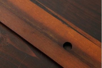 アンティーク雑貨　昭和レトロ　レア　木の風合いが楽しめる大きなサイズの三角定規6点セット(ディスプレイ雑貨)(R-039313)