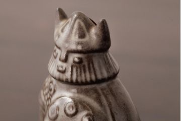 ヴィンテージ雑貨　北欧ビンテージ　Upsala Ekeby(ウプサラ・エクビー)社　Taisto Kaasinenデザイン　Viking　フィギア(置き物、ディスプレイ雑貨)(R-039316)