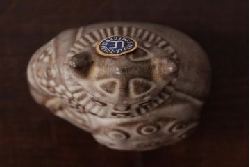 ヴィンテージ雑貨　北欧ビンテージ　Upsala Ekeby(ウプサラ・エクビー)社　Taisto Kaasinenデザイン　Viking　フィギア(置き物、ディスプレイ雑貨)(R-039316)