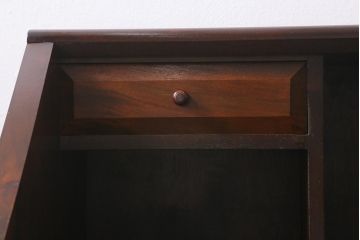 中古　松本民芸家具　上品な雰囲気漂うライティングビューロー(デスク、机、在宅ワーク、在宅用棚)(R-039325)