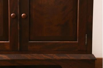 中古　松本民芸家具　上品な雰囲気漂うライティングビューロー(デスク、机、在宅ワーク、在宅用棚)(R-039325)