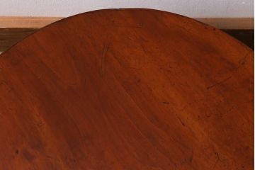 アンティーク家具　大正昭和初期　小振りなサイズが可愛らしい丸ちゃぶ台(座卓、ローテーブル、サイドテーブル)(R-039329)